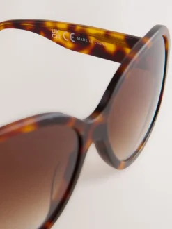 Tortoise bruin - Acetate Wrap Sunglasses