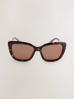 Tortoise bruin - Chain Arm Sunglasses