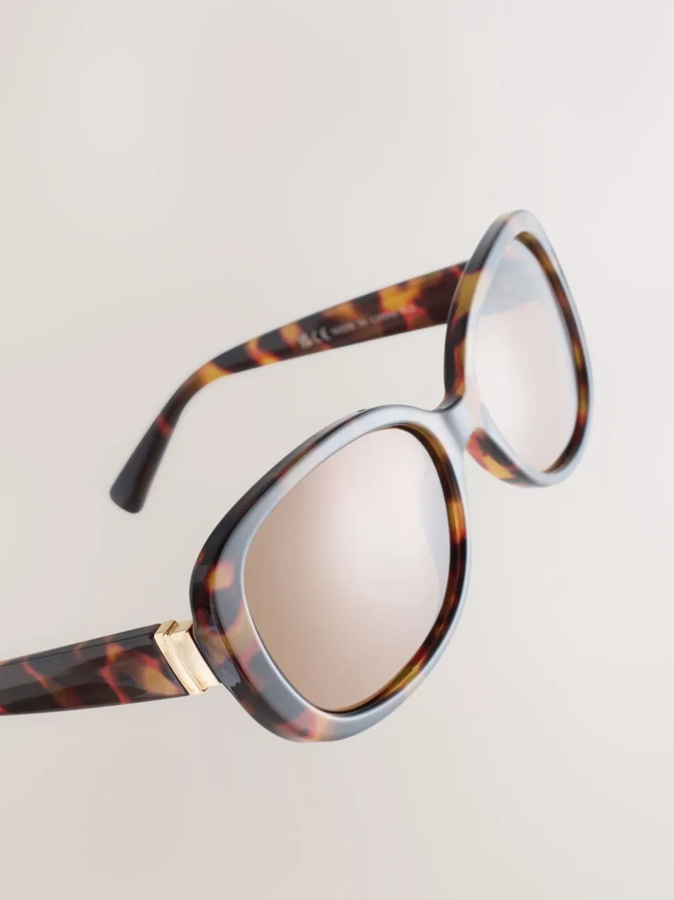 Tortoise bruin - Square Wrap Sunglasses