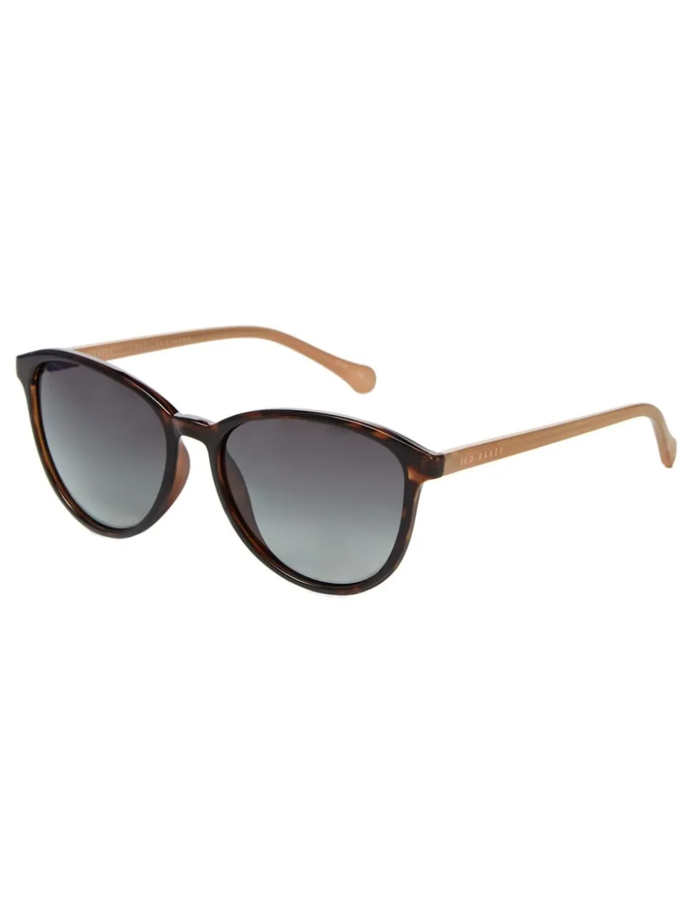 Tortoise bruin - Ted Baker - Klassieke zonnebril met ronde ogen