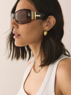 Tortoise bruin - Wrap Around Sunglasses
