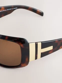 Tortoise bruin - Wrap Around Sunglasses