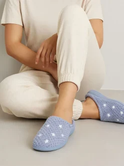 Totes Isotone Popcorn Terry pantoffelmuiltjes voor dames
