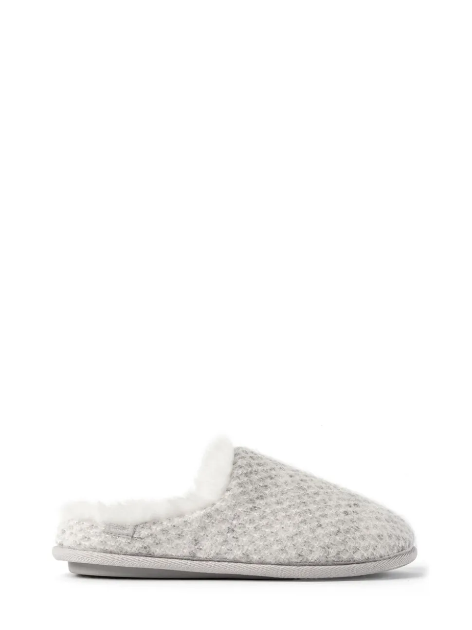 Totes Isotoner Ladies Sparkle Knit Swept Back Mule Slippers