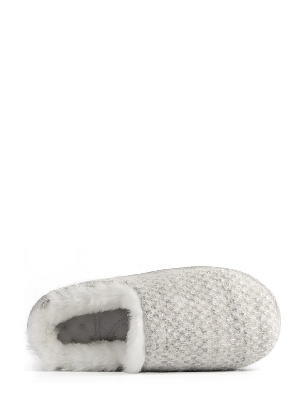 Totes Isotoner Ladies Sparkle Knit Swept Back Mule Slippers