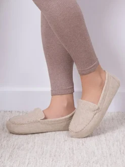 Totes Isotoner Ladies Textured Moccasin Slippers