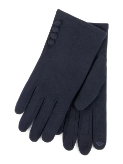Totes Thermal SmarTouch Gloves With Button Details
