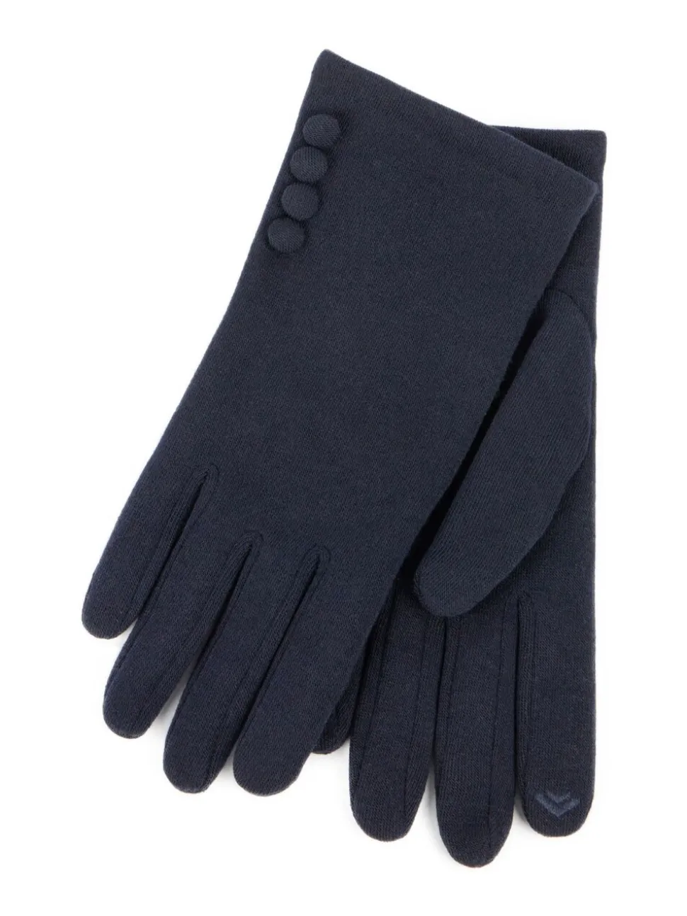 Totes Thermal SmarTouch Gloves With Button Details