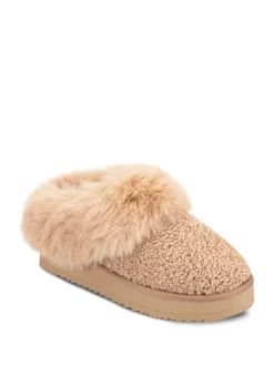 Totes Toasties Ladies Icon Textured Mules with Chunky Sole