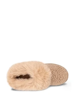 Totes Toasties Ladies Icon Textured Mules with Chunky Sole
