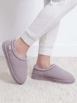 Totes Toasties Ladies Icon Microsuede Shoot Slippers
