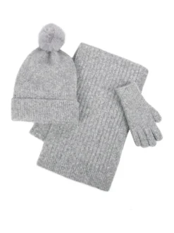 Totes Toasties Ladies Knitted Hat Scarf and Gloves Gift Set
