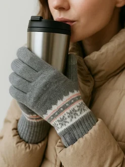 Totes Toasties Ladies Stretch Knitted SmarTouch Gloves