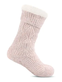 Totes Toasties Ladies Texture Slipper Socks