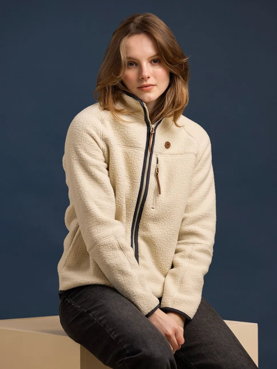 Trespass Quake - Zware witte fleece