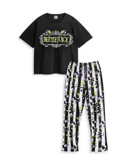 Vanilla Underground Beetlejuice Adult Pyjamas Set