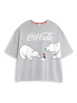 Vanilla Underground Coca Cola Logo Short Sleeve Long Leg Pyjamas Set