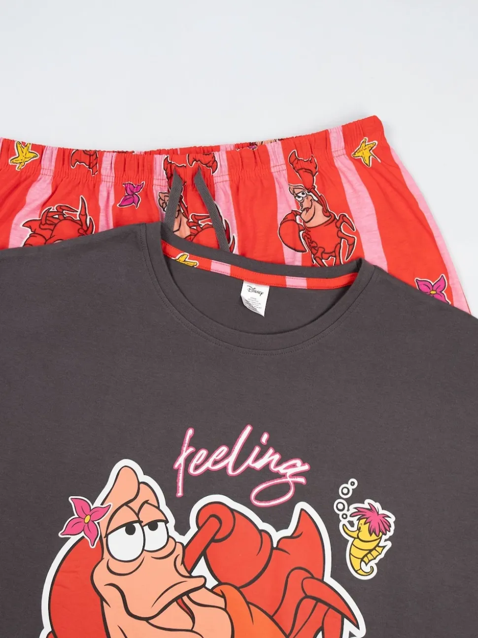 Vanilla Underground Disney The Little Mermaid Sebastian Short Sleeve Long Leg Pyjamas Set