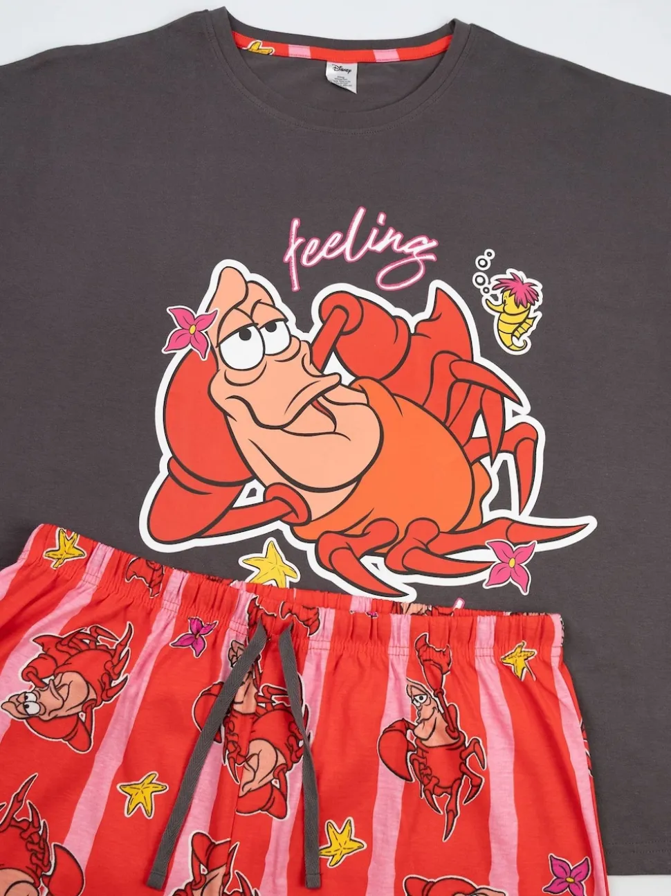 Vanilla Underground Disney The Little Mermaid Sebastian Short Sleeve Long Leg Pyjamas Set