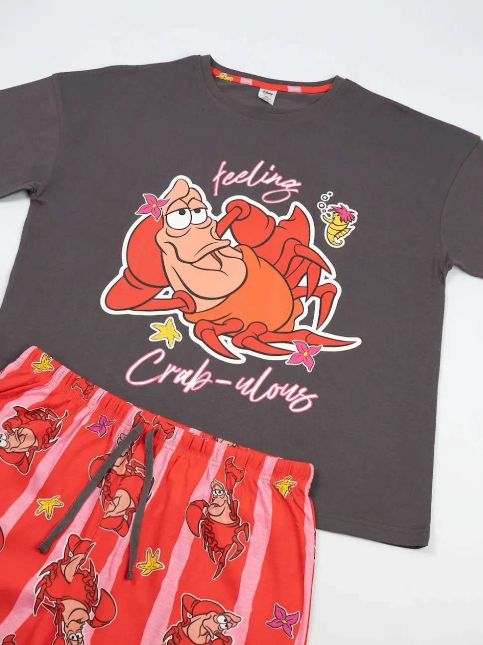 Vanilla Underground Disney The Little Mermaid Sebastian Short Sleeve Long Leg Pyjamas Set