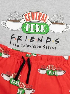 Vanilla Underground Friends Central Perk Logo Short Sleeve Long Leg Pyjamas Set