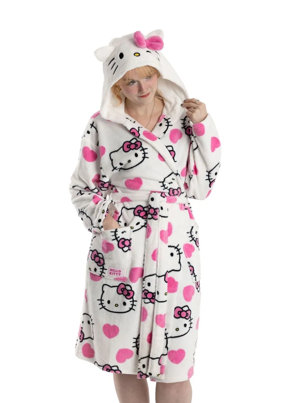 Vanilla Underground Hello Kitty Hooded Bath Robe