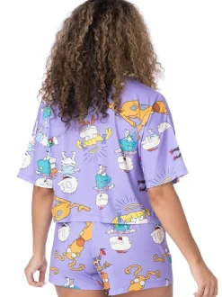Vanilla Underground shortpyjama met gelicentieerde Rugrats-print voor dames