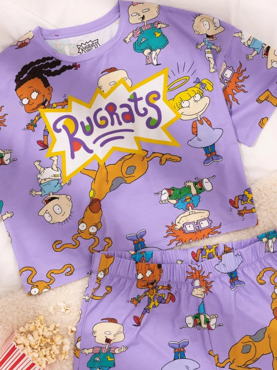 Vanilla Underground shortpyjama met gelicentieerde Rugrats-print voor dames