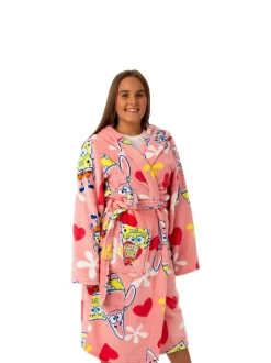 Vanilla Underground Sponge Bob Square Pants Hooded Bath Robe
