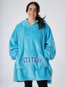 Vanilla Underground Womens Disney Lilo & Stitch Ears & Lettering Blanket Hoodie