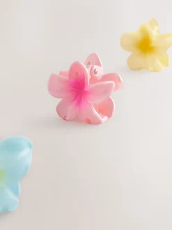 Veelkleurig - Mini bloemenhaarklemmetjes 3 verpakking