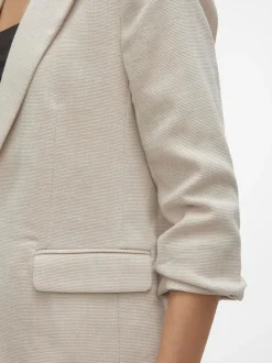 VERO MODA Textured Ruched Sleeve Jacket