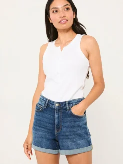 Vintage donkerblauw - FatFace Harlyn denim shorts