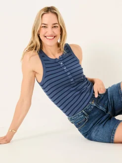 Vintage donkerblauw - FatFace Harlyn denim shorts