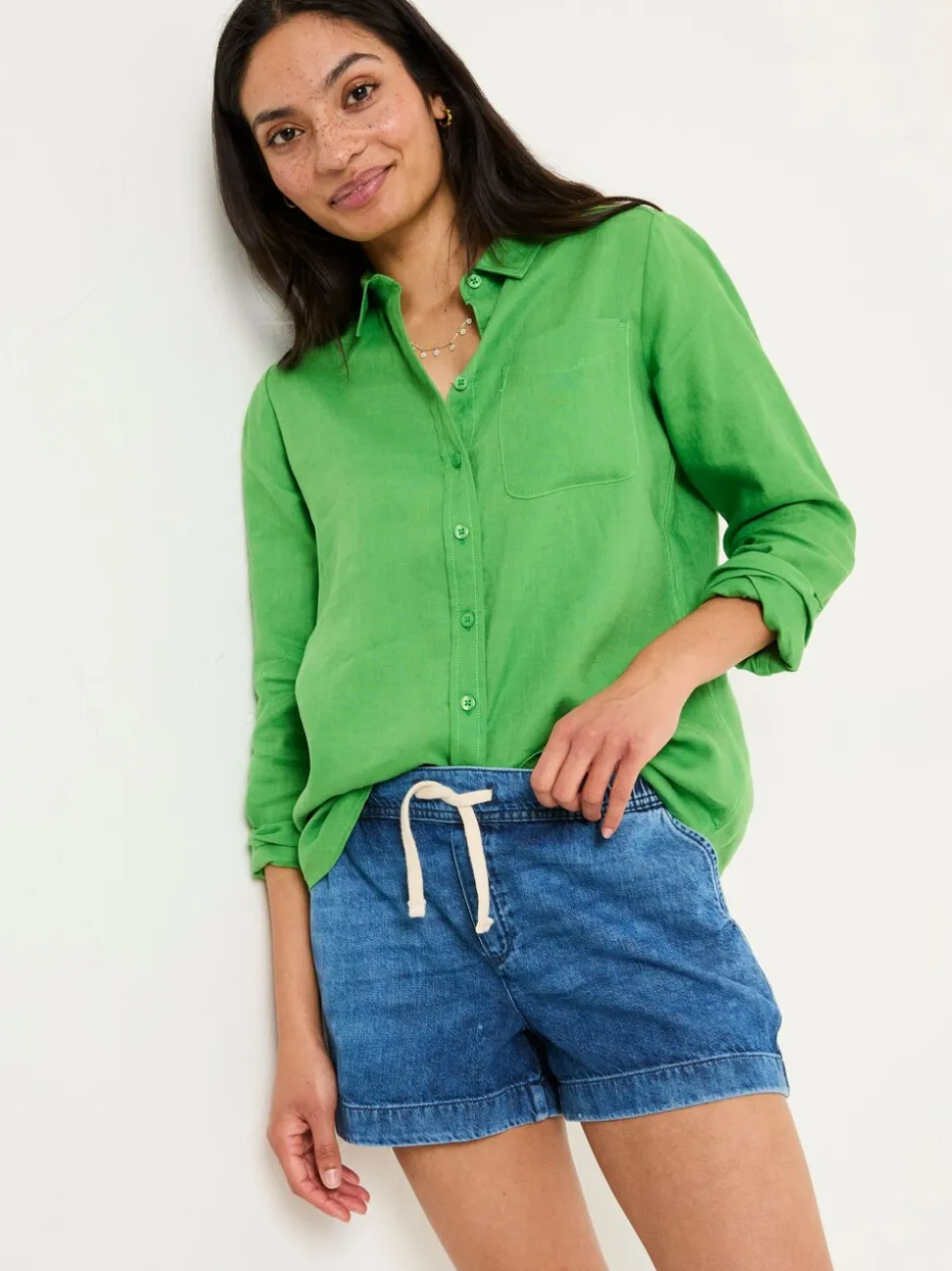 Vintage donkerblauw - FatFace Drawstring Short