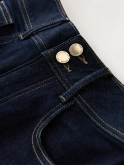 Wassing - Zandloperjeans met stretchy, hoge taille en wijde pijpen