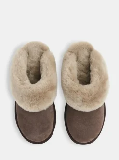 Whistles Emilia pantoffels met manchetten
