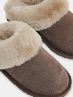 Whistles Emilia pantoffels met manchetten