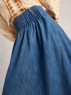 White Stuff Charlotte midirok van denim