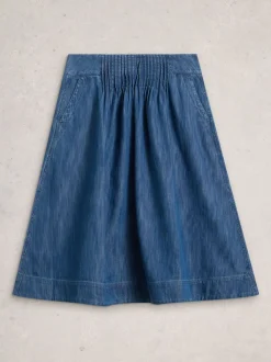 White Stuff Charlotte midirok van denim