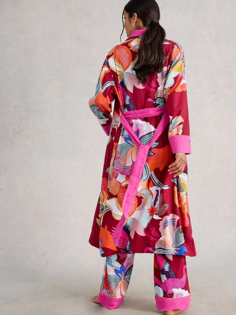 White Stuff Nina Woven Dressing Gown