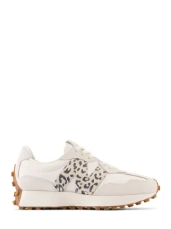 White/Leopard Print - New Balance 327 - Sneakers