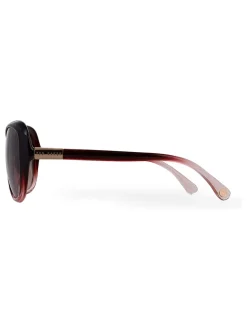Wijnrood met kleurverloop - Ted Baker Blair Fade zonnebril