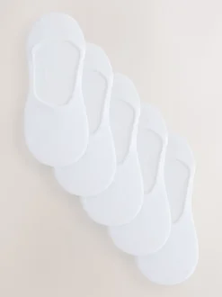 Wit - 5 Paar footsies