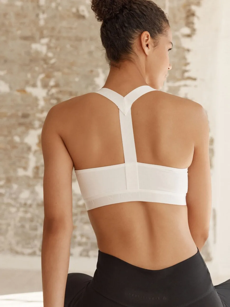 Wit - Active Sports ultiem comfortabele lage impact cropped top