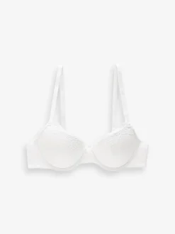 Wit - A-DD push-up gevoerde balconettebeha