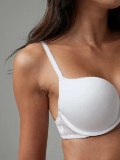 Wit - A-DD push-up Triple Boost diepuitgesneden beha