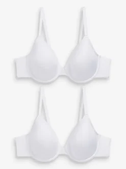 Wit - A-E Afvlakkende Ultimate Comfort Beha's 2 Verpakking