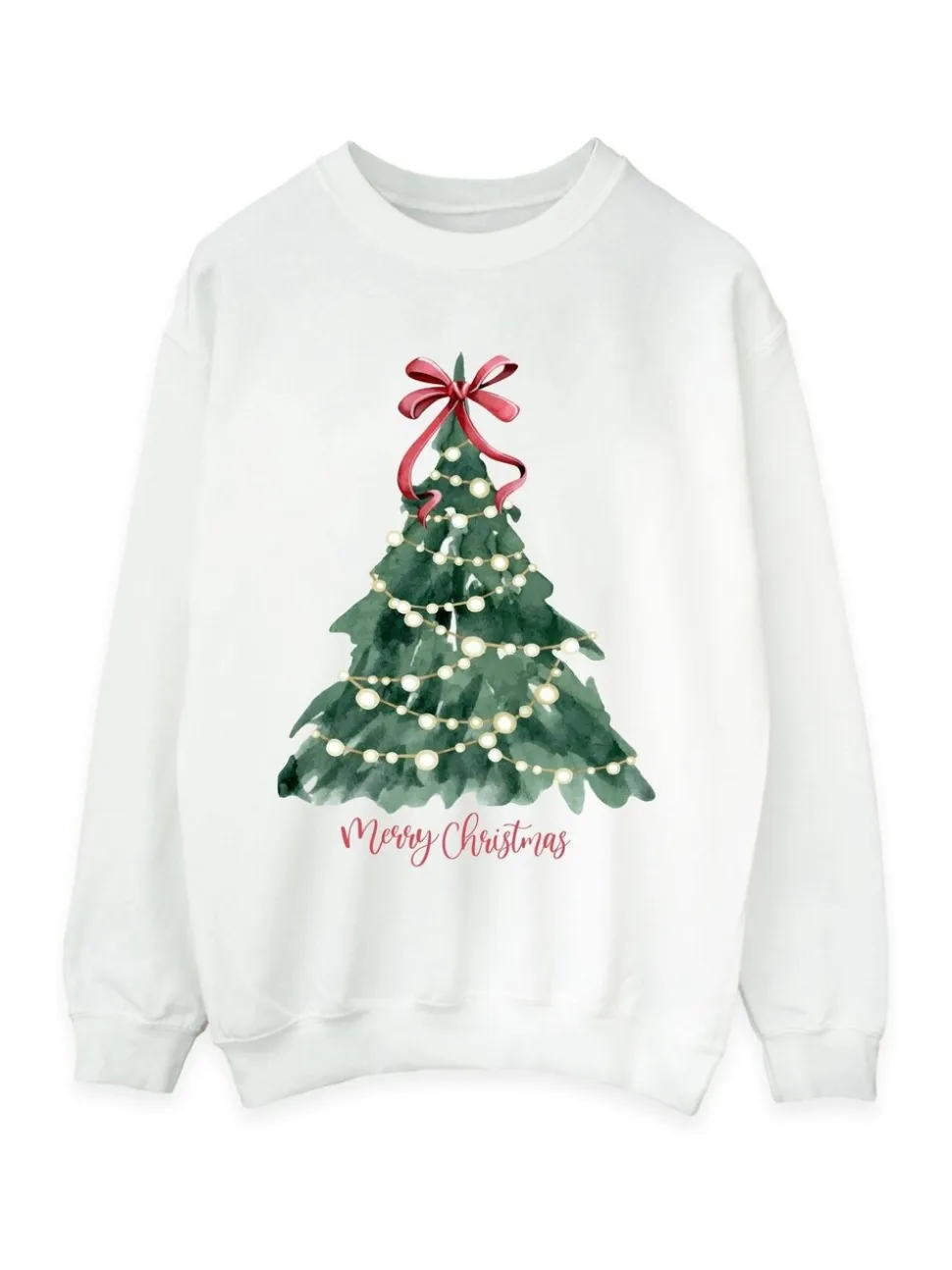 Wit - Brands In Christmas Tree Watercolour Sweatshirt