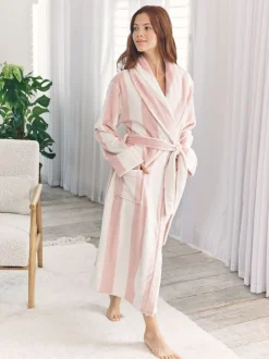 Wit - Chelsea Peers Fleece Stripe Dressing Gown